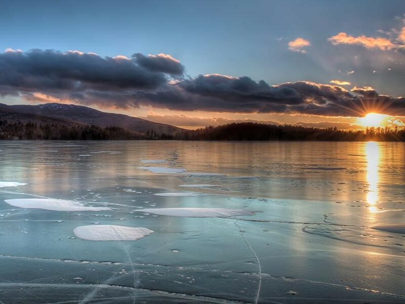 Lakes in Winter Photo