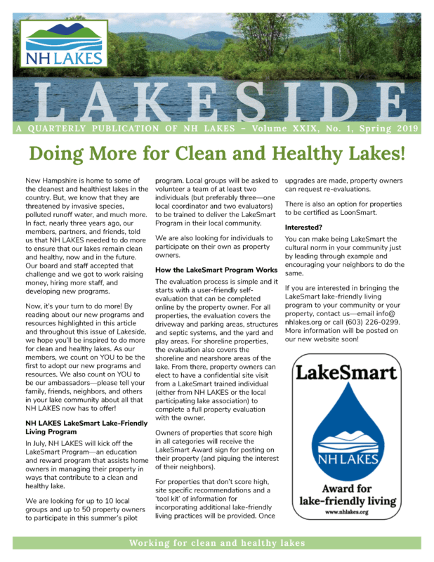 NH LAKES 2019 Spring Lakeside page 1