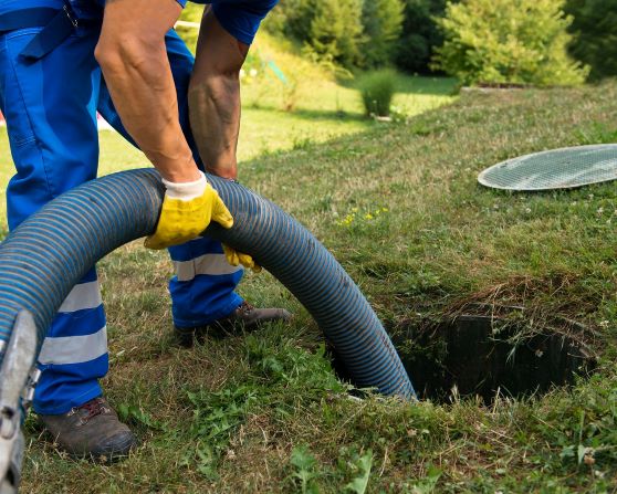 bigstock Emptying household septic tank 255440899