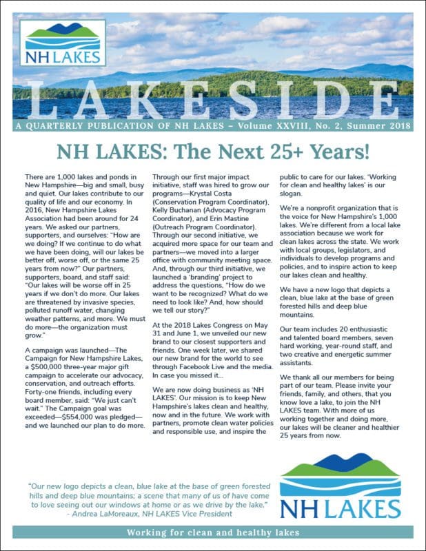 nh lakes summer 2018 lakeside