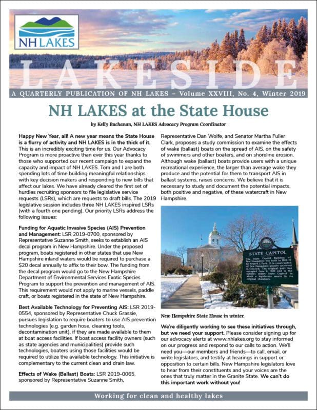 NH LAKES Winter 2019 issue of Lakeside